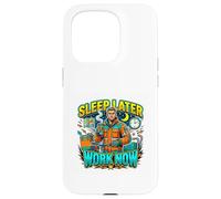 Dormez Plus Tard, travaillez Maintenant ! Night Shift Hustle Coque pour iPhone 15 Pro