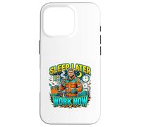 Dormez Plus Tard, travaillez Maintenant ! Night Shift Hustle Coque pour iPhone 16 Pro