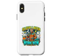 Dormez Plus Tard, travaillez Maintenant ! Night Shift Hustle Coque pour iPhone X/XS