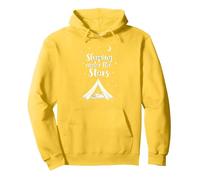 Dormir sous Les étoiles : Aventure de Camping Confortable Sweat à Capuche, Unisexe pour Adultes, Citron, L