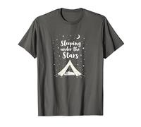 Dormir sous Les étoiles : Aventure de Camping Confortable T-Shirt, Homme, Asphalte, L