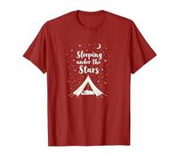 Dormir sous Les étoiles : Aventure de Camping Confortable T-Shirt, Homme, Canneberge, L
