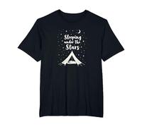 Dormir sous Les étoiles : Aventure de Camping Confortable T-Shirt, Homme Grandes Tailles, Noir, 6X Tall