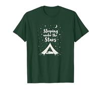 Dormir sous Les étoiles : Aventure de Camping Confortable T-Shirt, Homme, Vert Forêt, S
