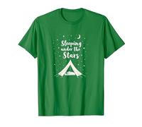 Dormir sous Les étoiles : Aventure de Camping Confortable T-Shirt, Homme, Vert Kelly, L