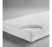 Dormisette Premium Q159 Surmatelas en calmuc torsadé blanc Taille 180x200 cm
