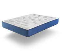 DORMISSIMO Matelas 200X200 COLUMBATEX Épaisseur 25 CM Mousse HR et Látex,Ferme, 2 Face été/Hiver
