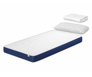 DORMISSIMO Pack Matelas 90X190 LIT Enfants h14 CM Orion Confort + 1 Oreiller Junior 90x35 cm + 1 Protège Matelas 90x190 cm Blanc