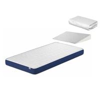 DORMISSIMO Pack Matelas Baby Blue 60x120 H 11 cm+ Plain incliné + protège Matelas 60x120