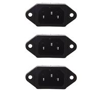 Dormstop 3X IEC 320 C14 Fiche Male 3 Broches PCB Connecteur du Panneau D'Entree d'alimentation