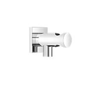 Coude de raccordement mural Dornbracht avec support de douche intégré, rosace carrée 60x60mm, 28490970-00, Couleur: chrome