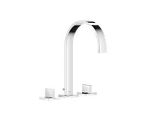 Dornbracht 3 trous match1 MEM chromé, saillie 200 mm, avec vidage