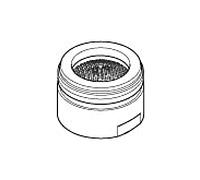 Dornbracht aérateur, aérateur, 04230101500-00 chromé brossé
