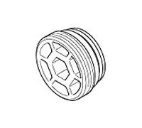 Dornbracht Bouchon pour extrémité de tuyau M 32 x 2000 avec joint torique 0430111490090 brut