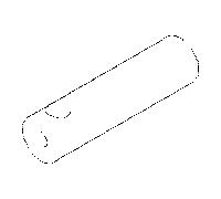 Bouton Dornbracht 38x10 chromé 092087030-00 092087030 D. 10 x 38 mm chromé