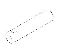 Bouton Dornbracht 45x10 chromé 092033030-00 092033030 D. 10 x 45 mm chromé