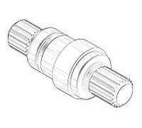 Dornbracht broche 12,15 x 37,2 m.Dop 04290611100-00 12,15x12,15x37,2_chrom