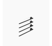 Dornbracht chauffe-serviettes, 4 positions, saillie à gauche, largeur 610mm, 83304979-33, Couleur: Noir Mat