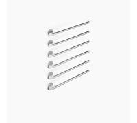 Dornbracht chauffe-serviettes, 6 positions, saillie à droite, largeur 610mm, 83316979-93, Couleur: Chrome brossé