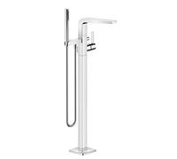 Dornbracht CL.1 mitigeur monocommande de baignoire avec tube vertical pour montage indépendant avec ensemble de douche, 25863705, Coloris: foncé Platine mat