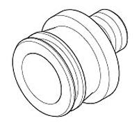 Dornbracht conn. sauf nickelé 091104035-07 x 47,5 mm nickelé brut