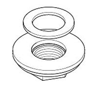 Dornbracht connecteur de comptoir 1/2 stv 1/2 0423100100490 PIÈCES DE RECHANGE 04231001004 D 45 mm, 1/2"
