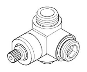 Dornbracht corps basculement (sans poignée) tête de douche à main, platine mat