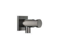 Dornbracht coude de paroi 28490970-99 avec support de douche intégré, platine mat foncé