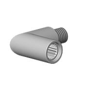 Dornbracht coude pour poignée 04182002200-00 chromé