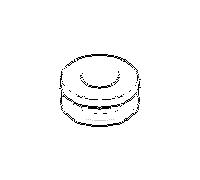 Dornbracht couvercle 092102156-00 092102156 D.9 x 4 mm chromé