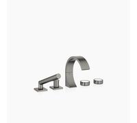 Dornbracht CYO Mélangeur bain/douche à cinq trous pour montage sur bord de baignoire ou de carrelage, saillie 167 mm, 27523811-99, Couleur: foncé Platine mat