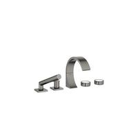 Dornbracht CYO Mélangeur bain/douche à cinq trous pour montage sur bord de baignoire ou de carrelage, saillie 167 mm, 27523811, Coloris: foncé Platine mat