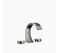 Dornbracht CYO Mélangeur de lavabo à trois trous avec garniture d'écoulement, sans élément de design, saillie 133mm, 20710811-19, Couleur: Chrome foncé