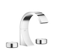 Dornbracht CYO Mélangeur de lavabo à trois trous avec garniture d'écoulement, sans élément de design, saillie 133mm, 20710811-42, Couleur: Bronze brossé