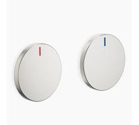 Dornbracht CYO SET d’insert de poignée avec marquage Chaud (rouge)/Froid (bleu), 11284811-06,