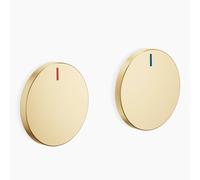 Dornbracht CYO SET d’insert de poignée avec marquage Chaud (rouge)/Froid (bleu), 11284811-28,