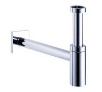 Dornbracht Divers siphon à culotte avec tube mural et rosace chromé 10060780-00