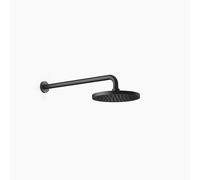 Dornbracht douche de pluie avec raccordement mural, 450 mm de projection, douche de pluie 220 mm, 28649070, 28649970-33, Couleur: Noir Mat