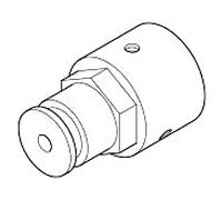 Dornbracht extension de thermostat de hotte 25mm 09210204090 mm