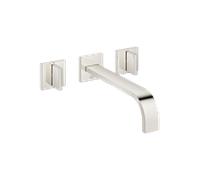 Dornbracht Set de finition Mem 36717782-08 pour mitigeur de lavabo à deux poignées, sans garniture de vidange , platine