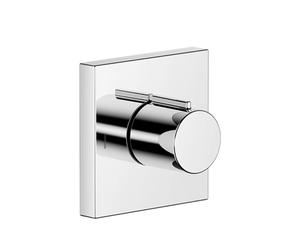 Dornbracht IMO inverseur encastré à deux voies, rosace 60x60mm, 36200980-33, Couleur: Noir Mat