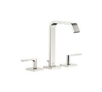 Dornbracht IMO Mélangeur de lavabo à trois trous, avec garniture d'écoulement, saillie 165mm, 20713671-06, Couleur: Platine Mat