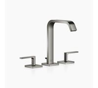 Dornbracht IMO Mélangeur de lavabo à trois trous, avec garniture d'écoulement, saillie 165mm, 20713671-19, Couleur: Chrome foncé