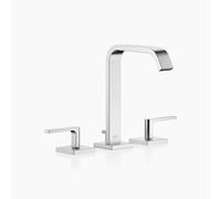 Dornbracht IMO Mélangeur de lavabo à trois trous, avec garniture d'écoulement, saillie 165mm, 20713671-93, Couleur: Chrome Mat