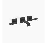 Dornbracht IMO Mélangeur mural pour lavabos, sans garniture de vidage, saillie 141mm, 36707671-33, Couleur: Noir Mat