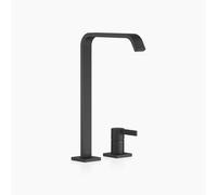 Dornbracht IMO Mitigeur de lavabo à deux trous avec bec haut, sans garniture de vidage, saillie 220mm, 29218671-33, Couleur: Noir Mat