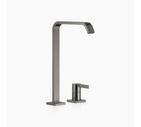 Dornbracht IMO Mitigeur de lavabo à deux trous avec bec haut, sans garniture de vidage, saillie 220mm, 29218671-99, Couleur: foncé Platine mat