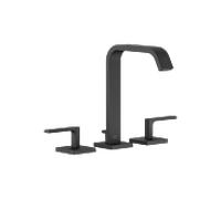 Dornbracht IMO mitigeur de lavabo trois trous 20713671-33 avec garniture de vidage , noir mat