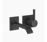 Dornbracht IMO Mitigeur monocommandé mural pour lavabos, avec garniture d'écoulement, saillie 170mm, 36861671-33, Couleur: Noir Mat