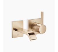 Dornbracht IMO Mitigeur monocommandé mural pour lavabos, avec garniture d'écoulement, saillie 170mm, 36861671-27, Couleur: Light Gold brossé